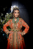 Caftan orange Amira