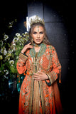 Caftan orange Amira